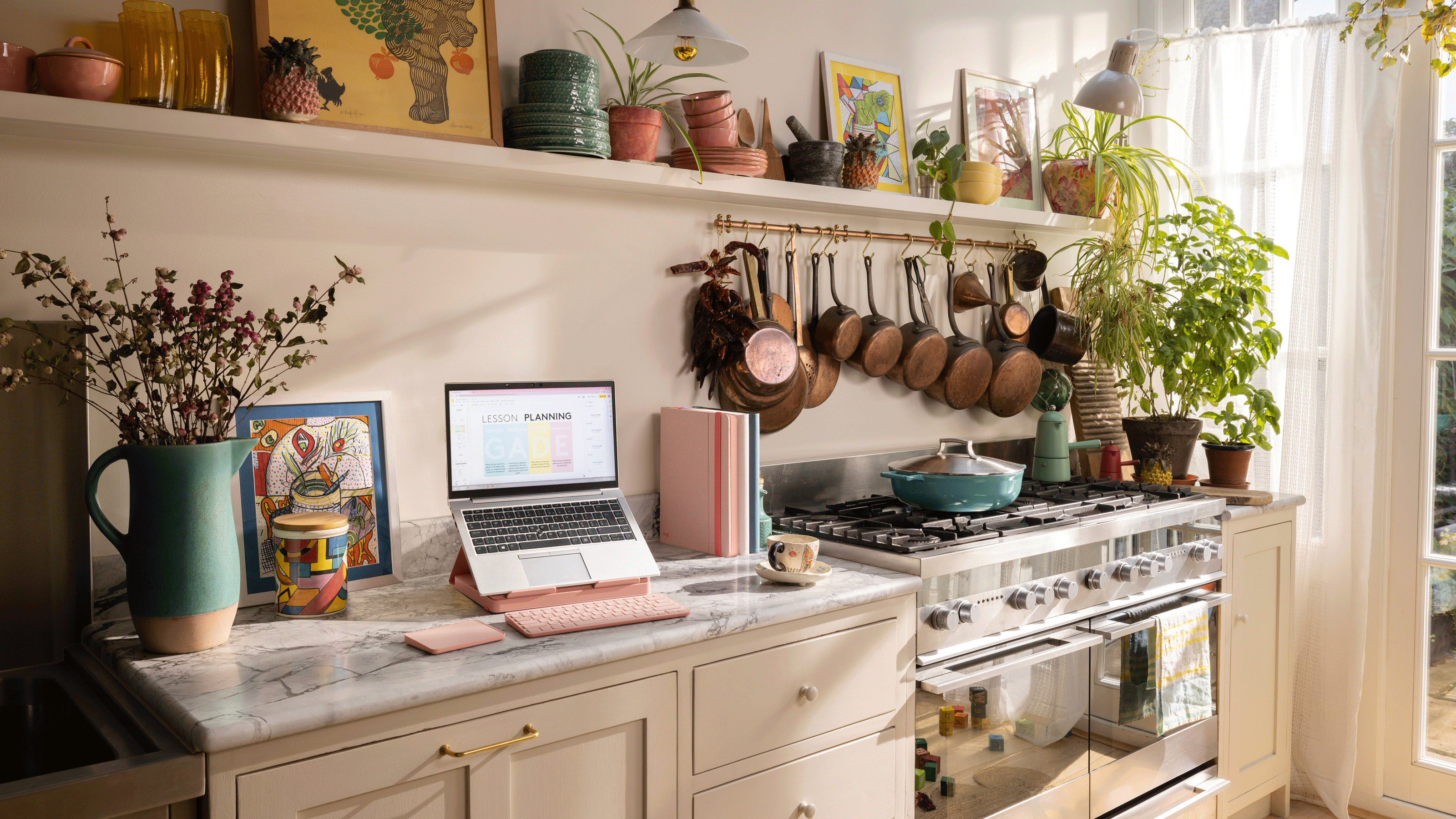 I work from my table, however this trendy pop-up desk has actually changed my WFH scenario
